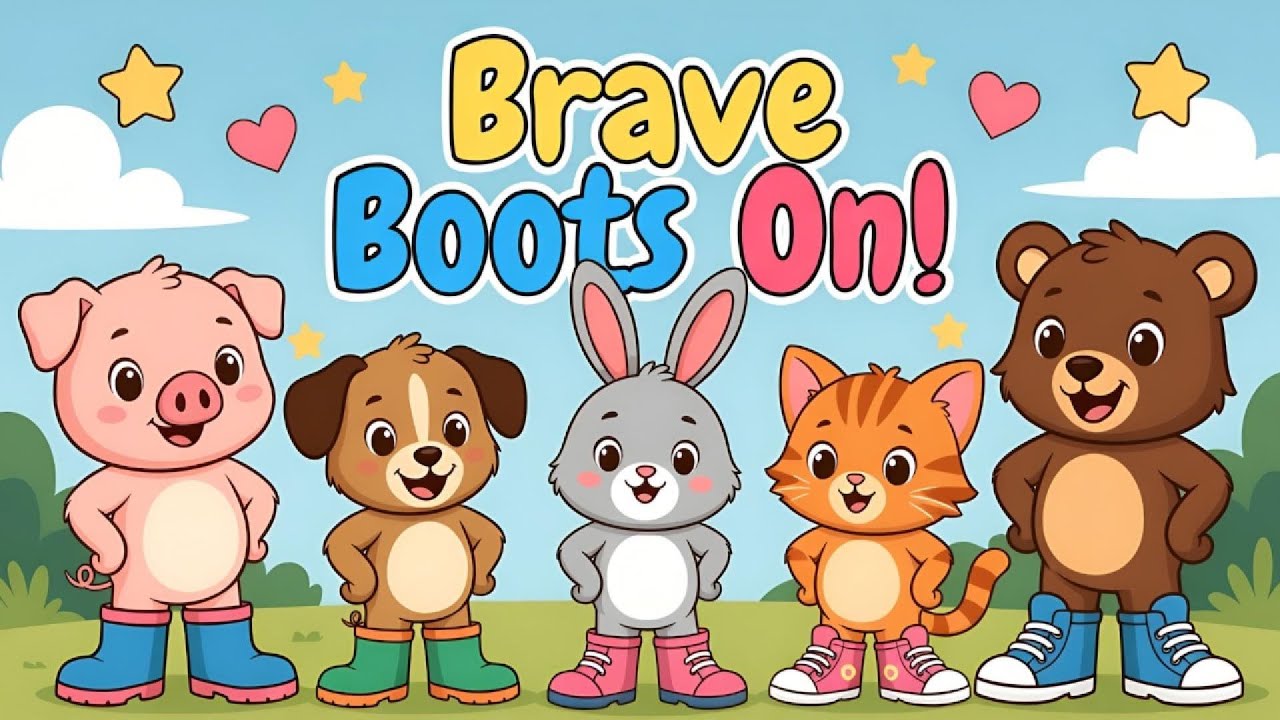 Brave Boots On! | Confidence & Courage Song for Kids | Fun Sing-Along & Dance - Brave Boots On