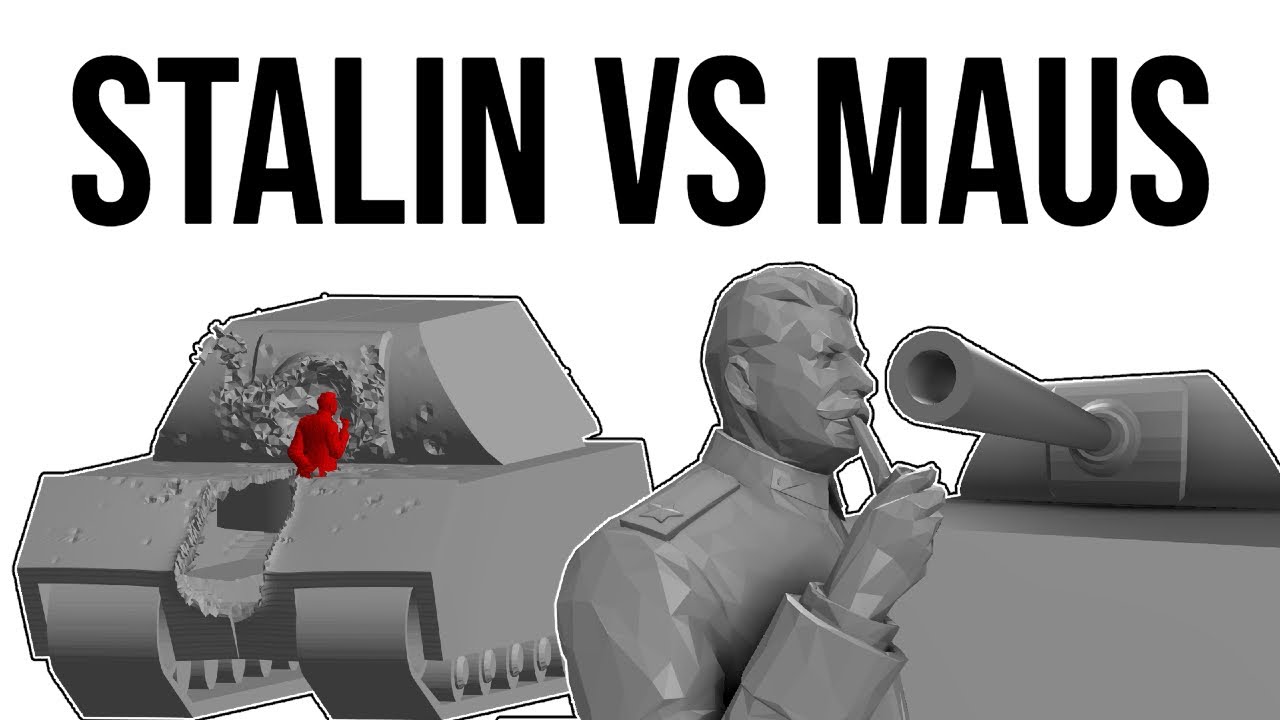 Stalin VS Maus super heavy tank simulation