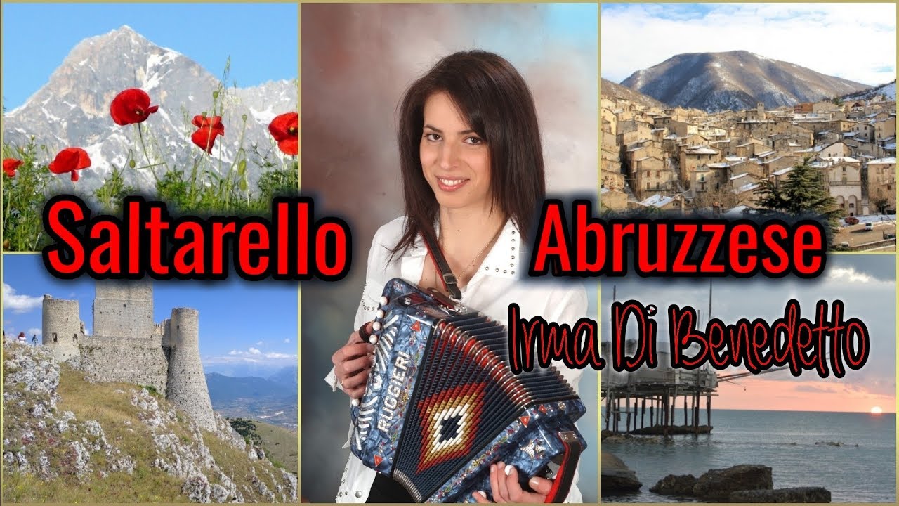 SALTARELLO ABRUZZESE (immagini musicali Abruzzo) IRMA DI BENEDETTO - Organetto Abruzzese Accordion