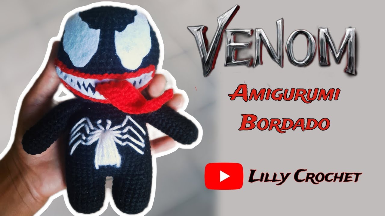 VENOM Amigurumi- Bordado- parte 2
