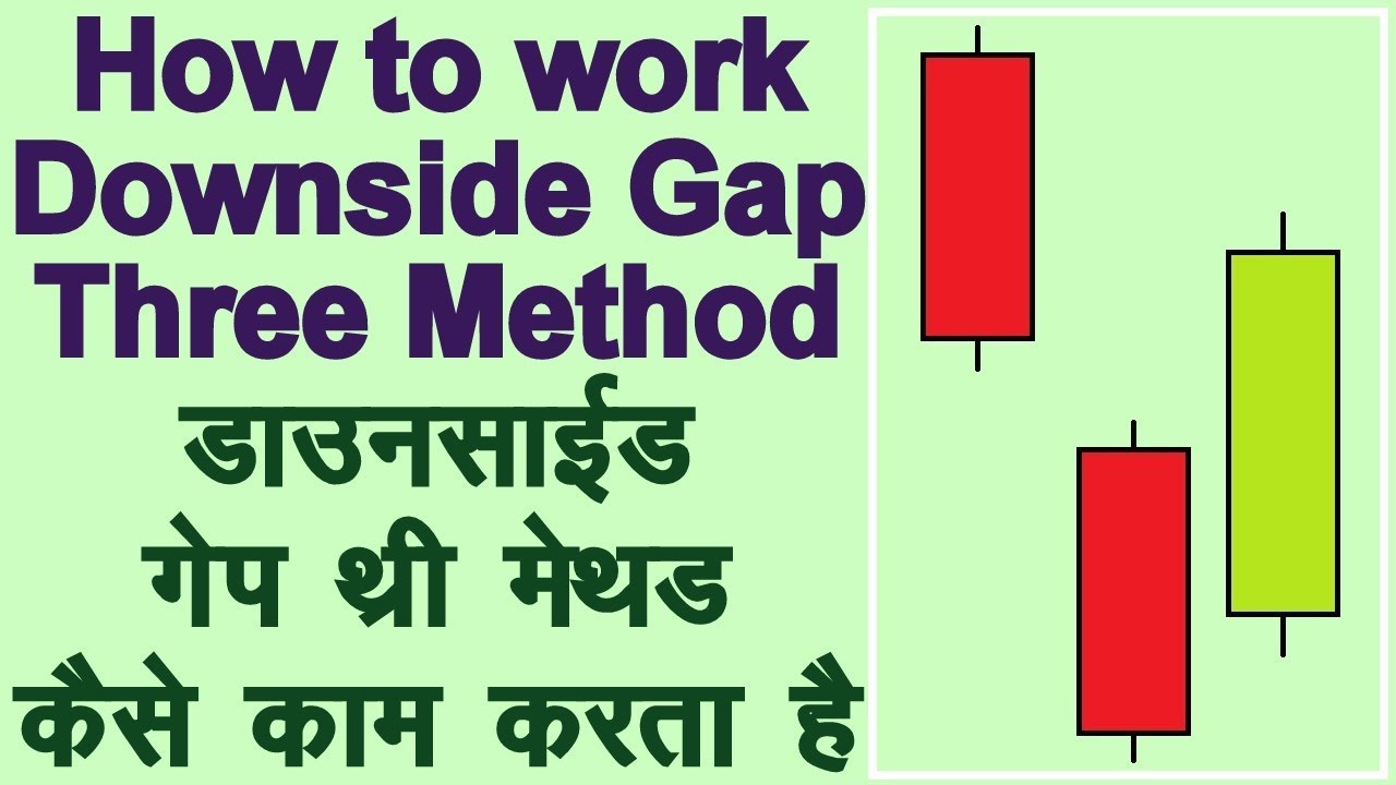 How to use Downside Gap Three Method Bearish Continuation Candlestick Pattern in Hindi.