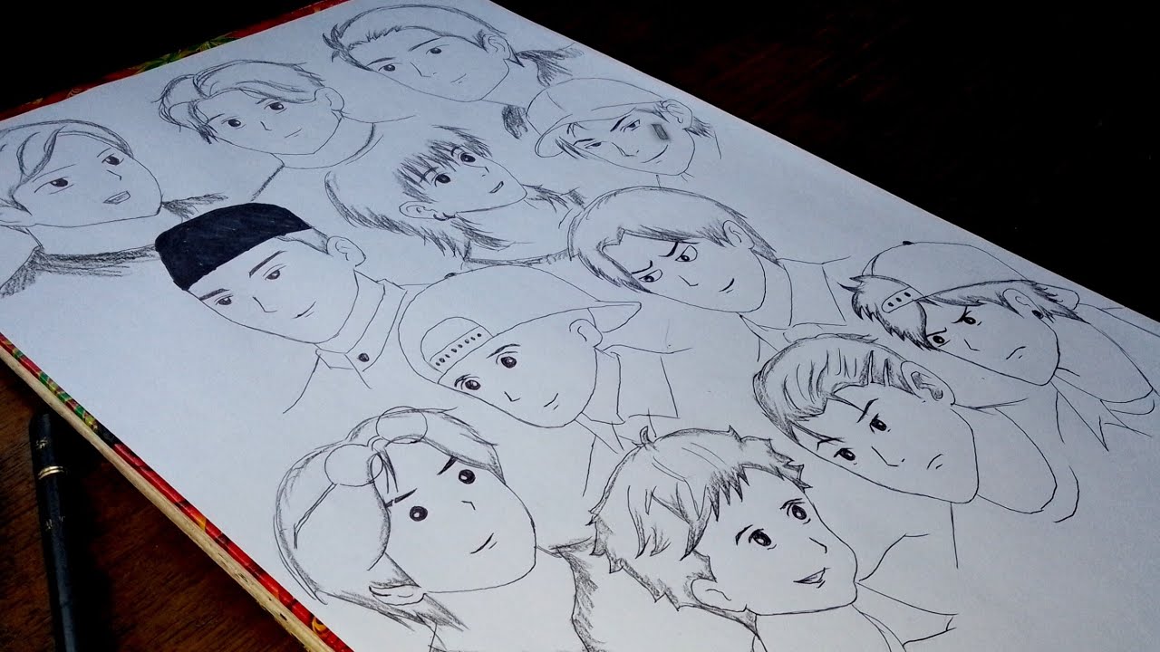 Cara Menggambar Cowok-Cowok Tampan Dari Animasi Dhot Design 