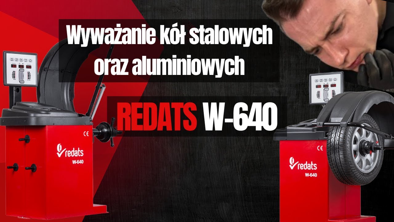 Балансировка стальных и алюминиевых дисков на балансировочном станке REDATS W-640
