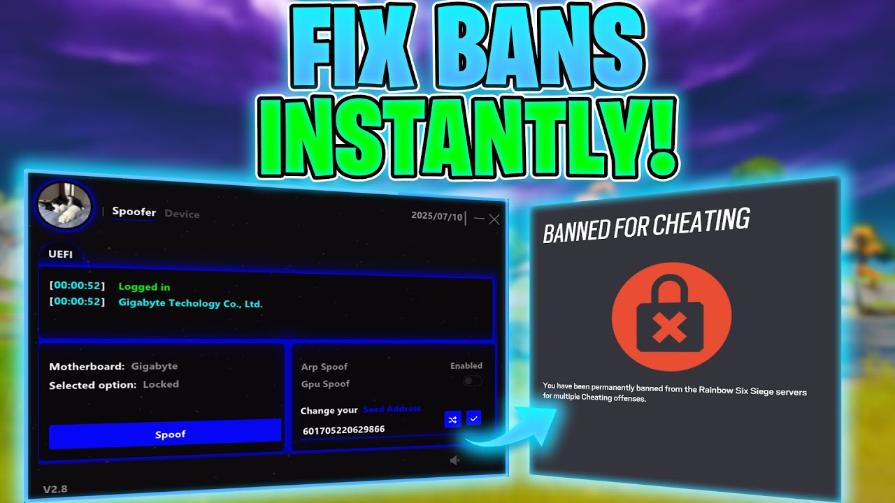 Best Rainbow Six Siege HWID Spoofer (2025) | Get Unbanned & Bypass BattlEye Hardware Bans