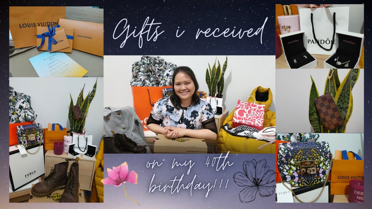 Gifts I received for my 40th birthday!!! 😍💕