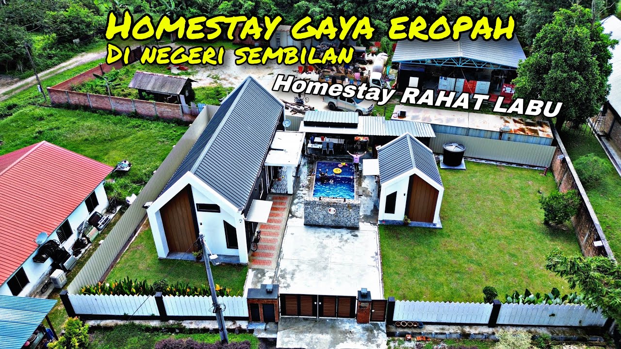 Homestay RAHAT LABU Negeri Sembilan | Homestay Gaya Eropah | FULL REVIEW