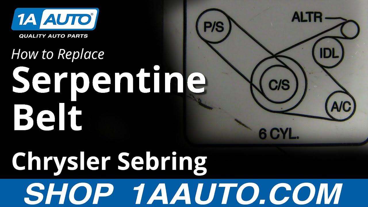 How to Replace Serpentine Belt 99-06 Chrysler Sebring