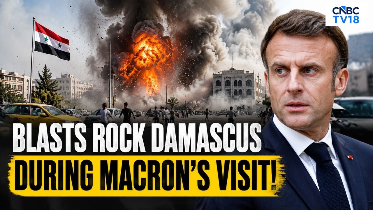 Explosions Rock Damascus During Macron's Syria Visit, 18 Injured | N18G