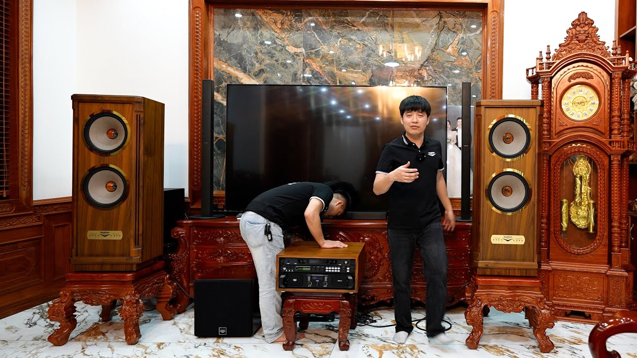 Giao loa isophon IP-9930 bass đôi + sub SW-9912 cho bác sĩ Sơn ở Yên Lạc, Vĩnh Phúc