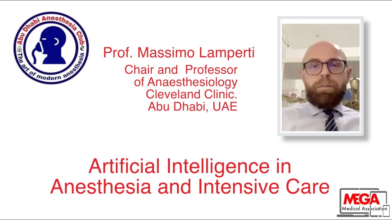 Artificial Intelligence in Anaesthesia and Intensive Care Medicine by  Prof  Massimo Lamperti.