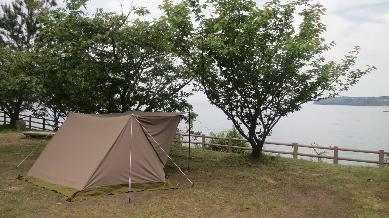 三崎公園キャンプ場（秋田県）ソロキャンプ  2024/5 -Yaei Bito-