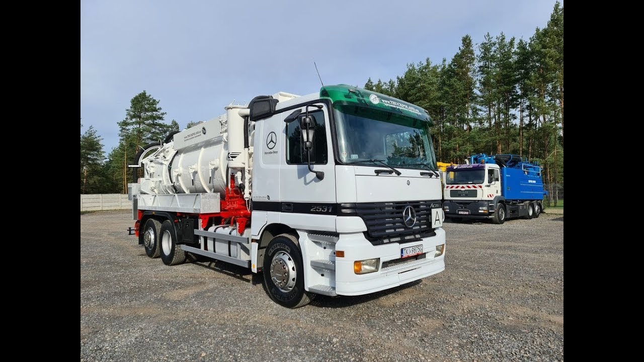 Pojazd do czyszczenia kanalizacji MERCEDES-BENZ ADR WUKO KROLL KOMBI DO CZYSZCZENIA KANAŁÓW