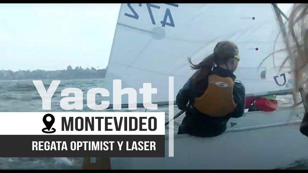 Regata Optimist y Laser en el Río de la Plata