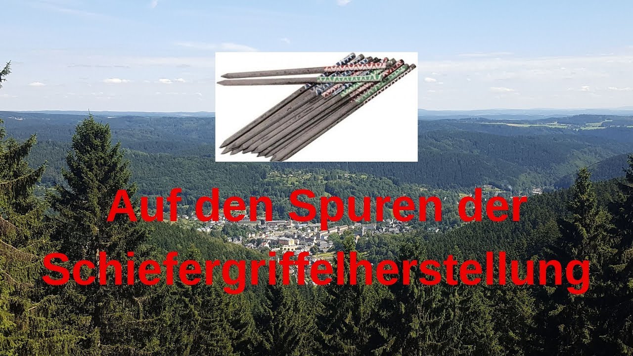 7,1 Km Historisch-geologischer Rundwanderweg Auf den Spuren der Schiefergriffelherstellung