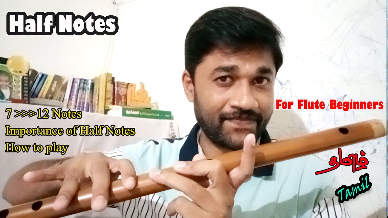 Half notes | 7 to 12 Swaras | Flute beginners