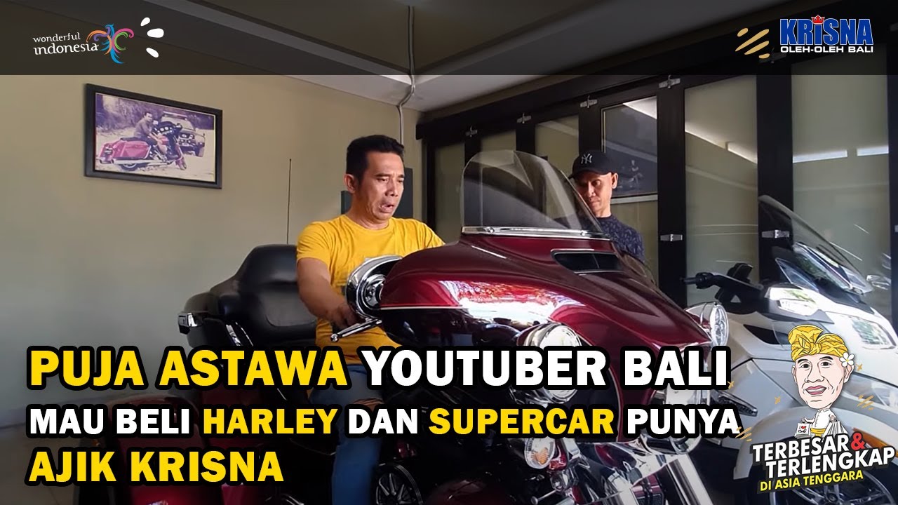 Puja Astawa Youtuber Bali Mau Beli Harley dan Supercar Ajik Krisna?