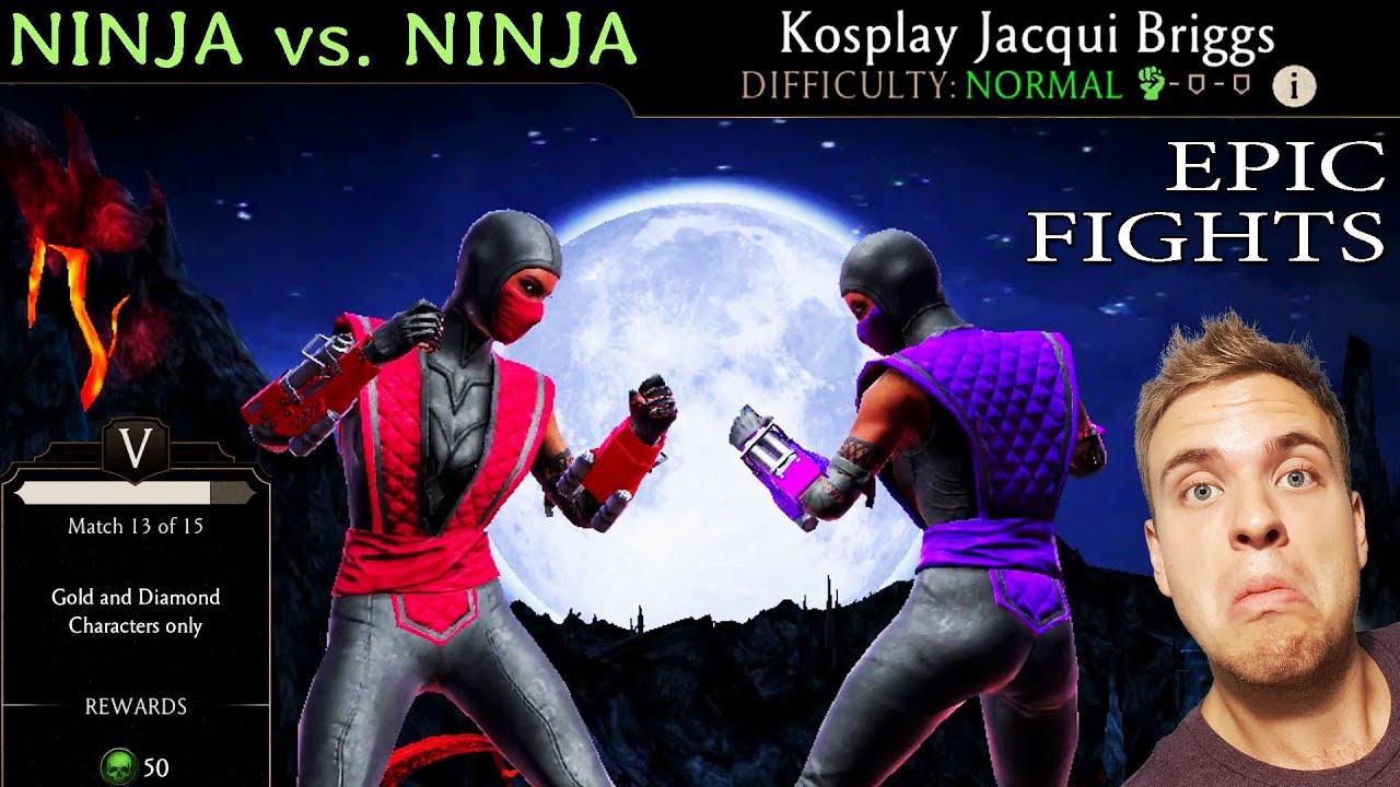 MK Mobile. Zniszczenie Kosplay Jacqui Briggs Challenge z Kosplay Jacqui Briggs. Wymagające walki