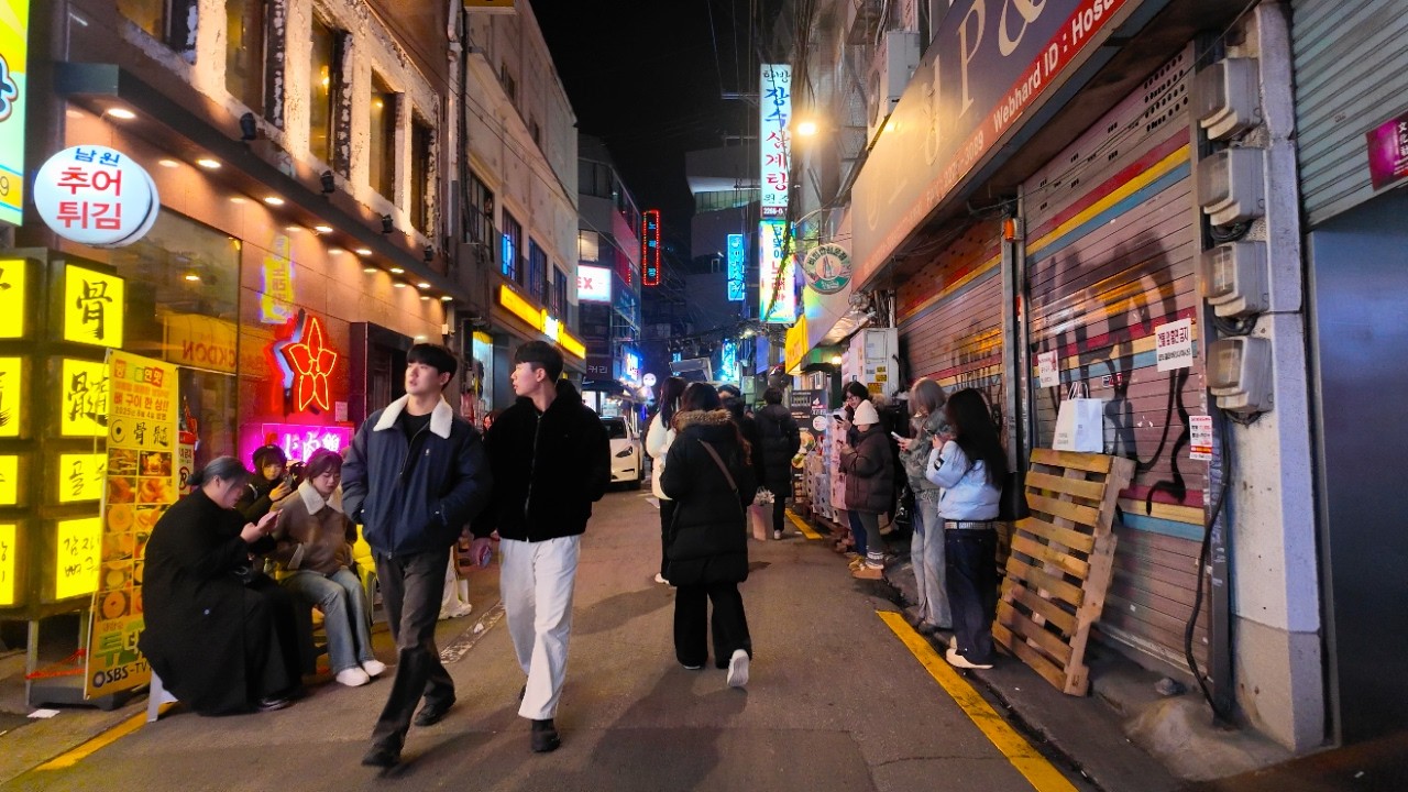 4K 을지로 · 명동 🎄 크리스마스 이브 밤산책 | Christmas Eve Night Walk in Euljiro & Myeongdong, Seoul