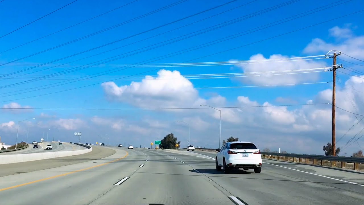Bakersfield, CA to Burbank, CA - High Speed Driving Video