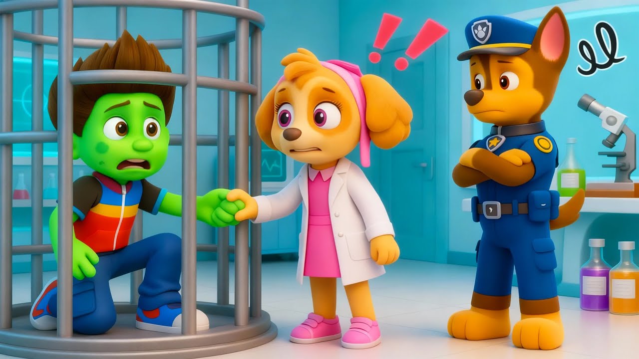 ¡OMG! ¡RYDER se convirtió en un zombi! ¿Qué pasó? | Paw Patrol 3D Animation | Rainbow 3