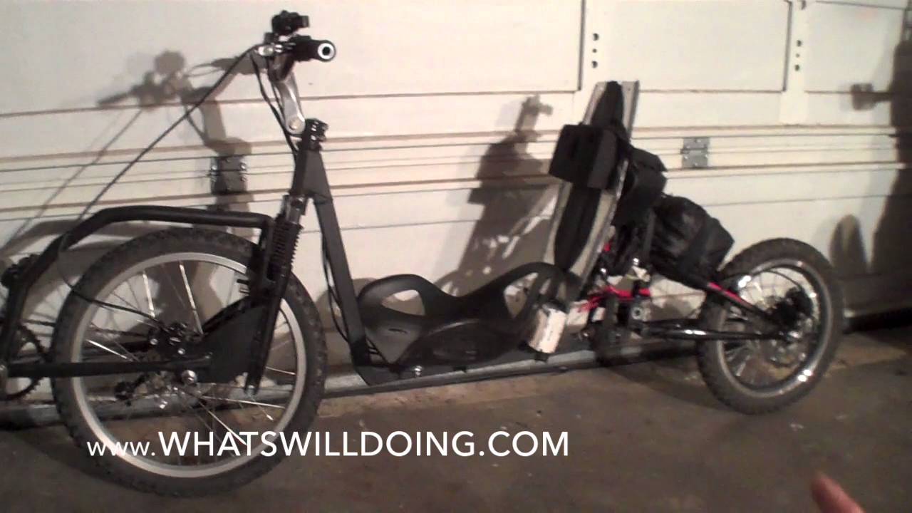 DIY Fast FWD Recumbent Full Suspension ebike #2of2  FINISHED