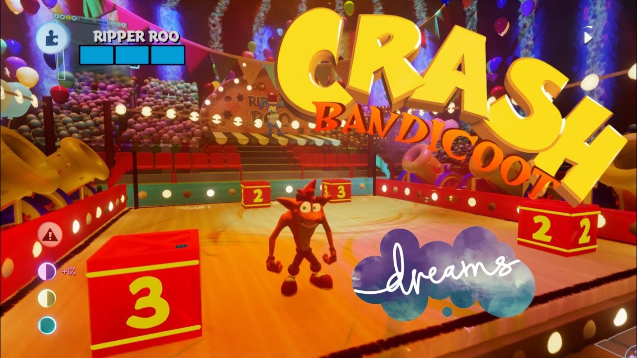 Crash Bandicoot NEW PROJECT - RIPPER ROO BOSSFIGHT - DREAMS PS5 [Beta Not Finished]