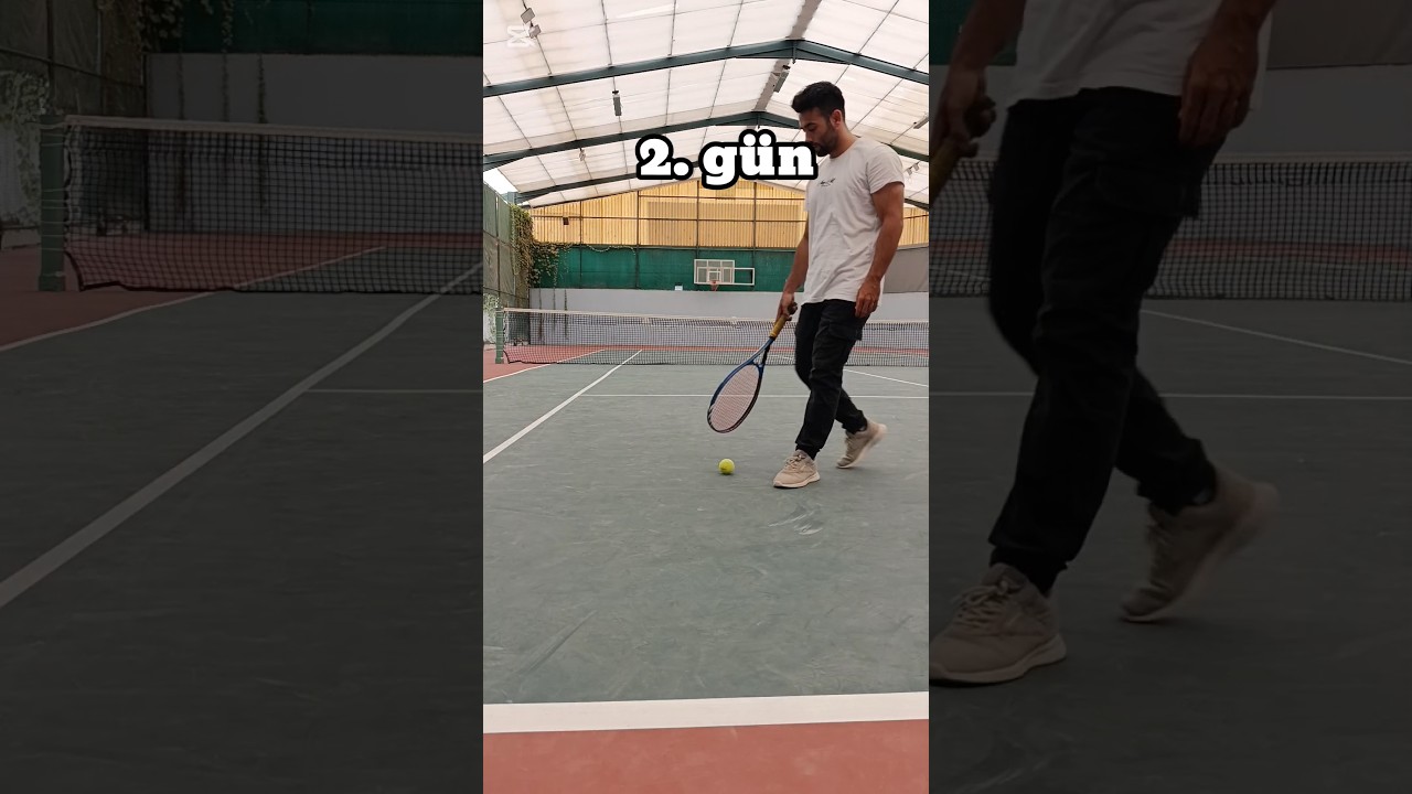 tenis ilk g&uuml;n #sports #tennis #motivation #tutorial #kort
