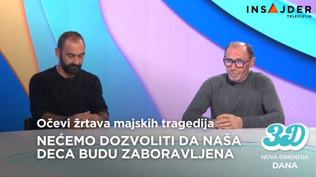 Roditelji ubijene dece o pravdi i zaboravu: Saša Panić i Anđelko Aćimović