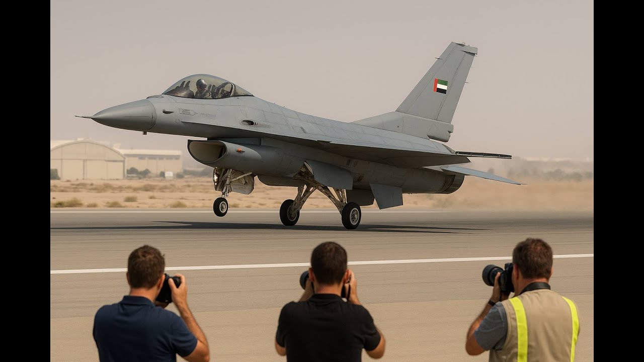 UAE F-16 Aerobatic Display – Full Power Performance at the Dubai Airshow 2025