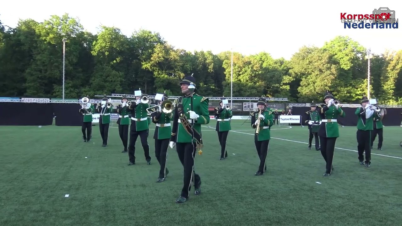 Showband KDO tijdens Taptoe Rhenen 2025