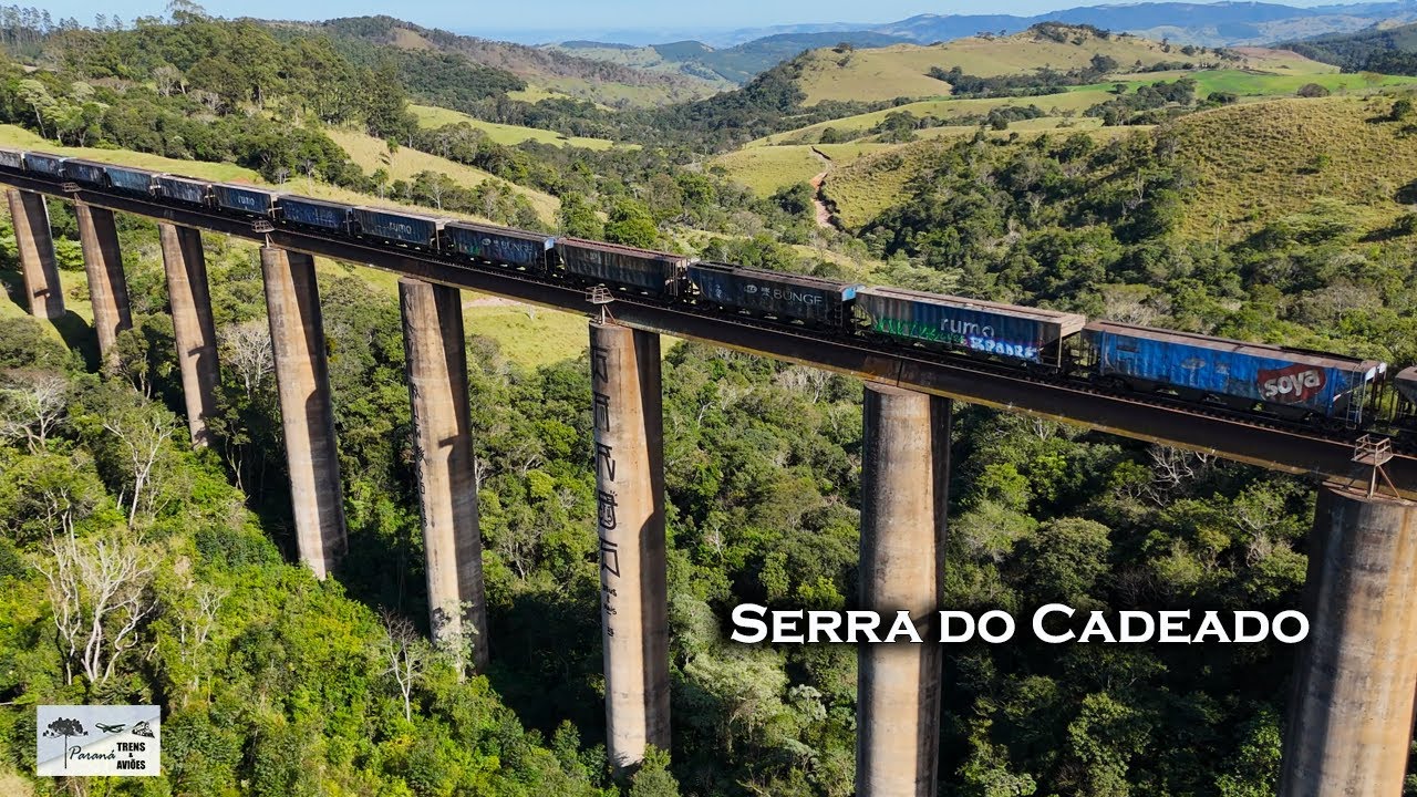 TREM no VIADUTO da SERRA DO CADEADO PR