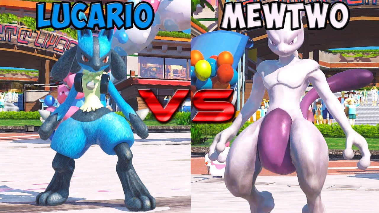 Pokken tournament DX - Lucario vs Mewtwo