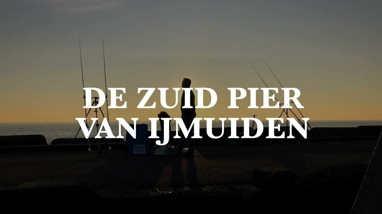 Vissen met de strandprutsers op de Zuid pier van IJmuiden.