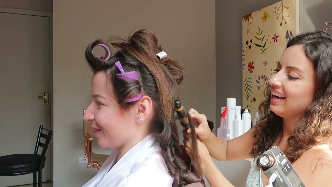 ASMR fazendo coque facil para casamento