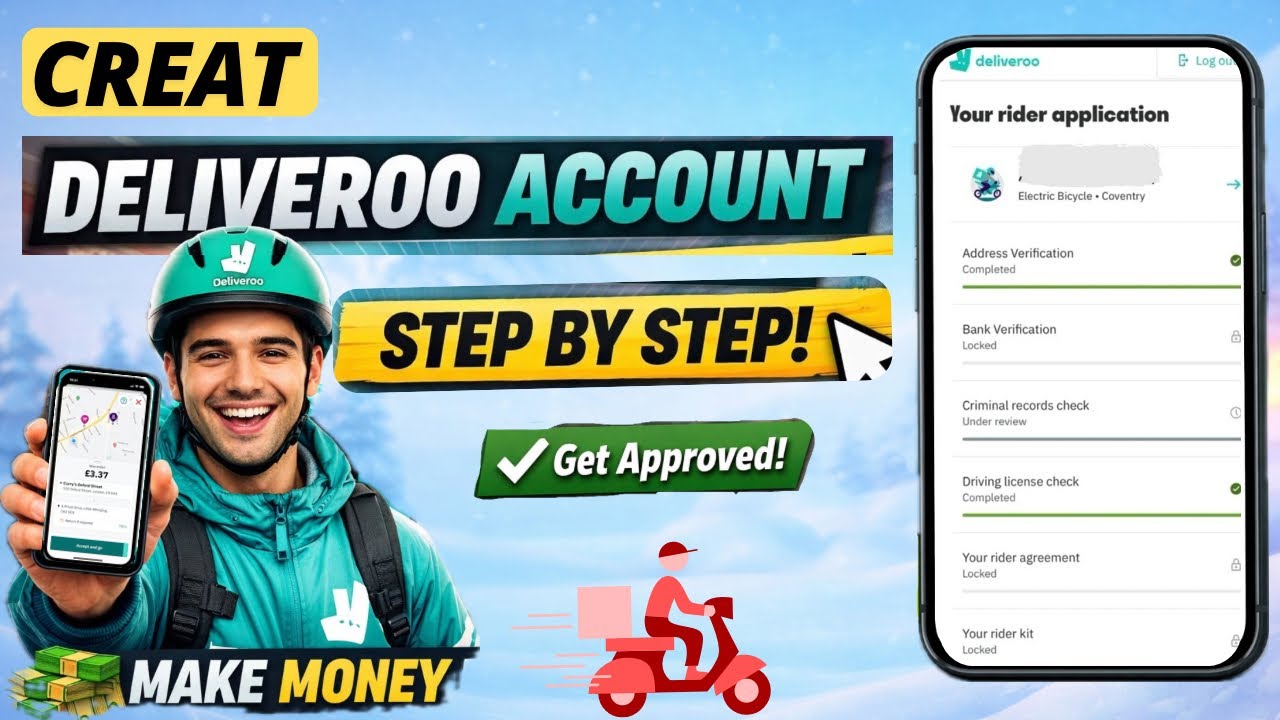 How to Create Deliveroo Account | Step-by-Step Guide