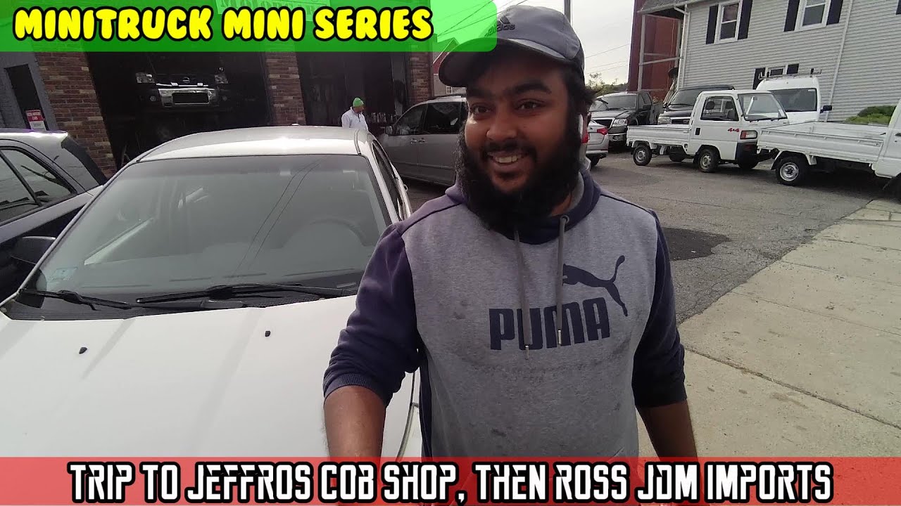 Mini-Truck (SE05 E08) Jeffro's Cob Shop, winch failure, breakfast then visit Ross JDM imports