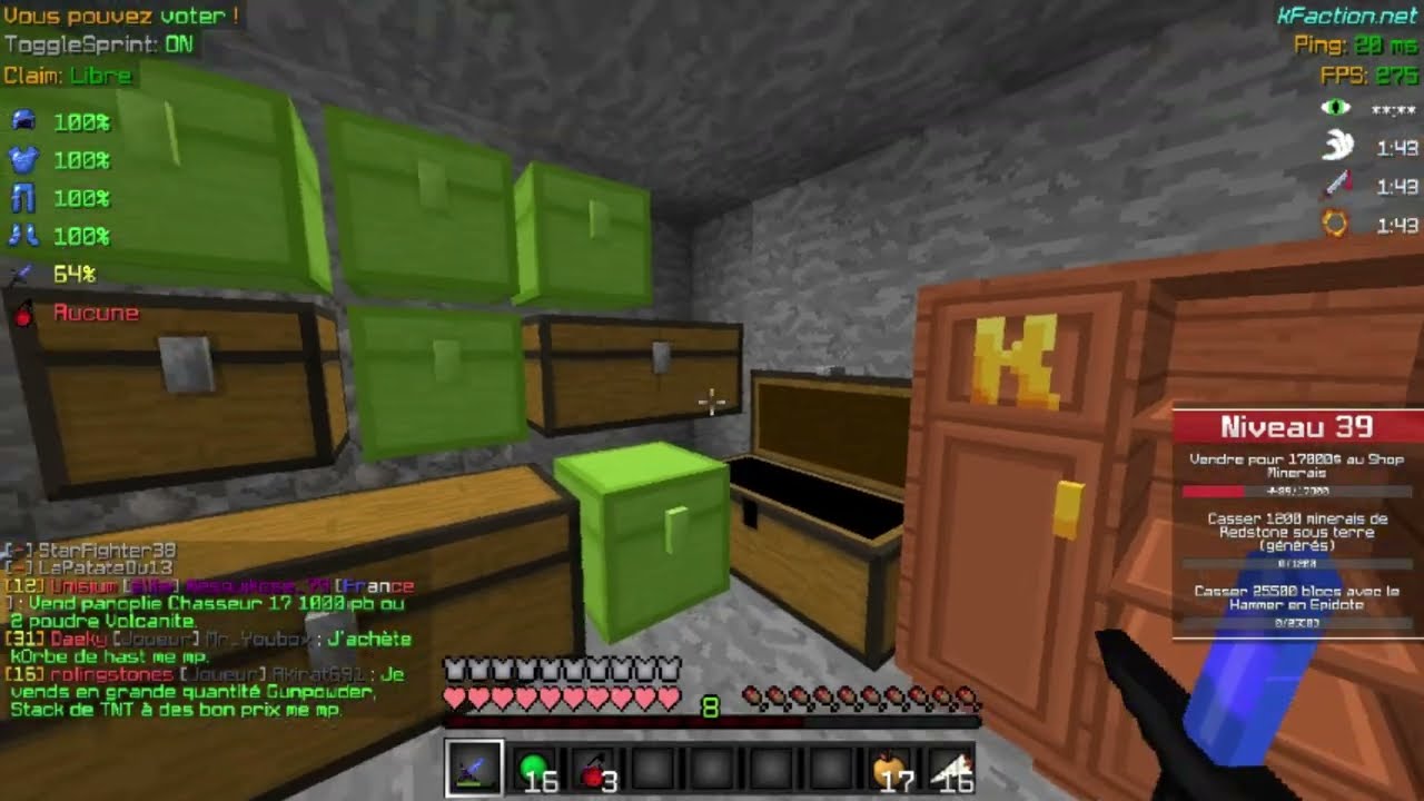 Kfaction 2 pillage+on le tue hammer dans une mine