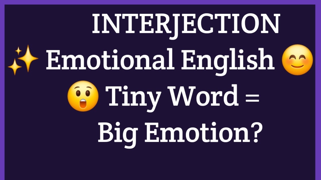 👉 Interjection | Parts of Speech | Lesson 8 | Wow! Oops! Hurrah! 😲|Tiny Words, Big Emotions 😲