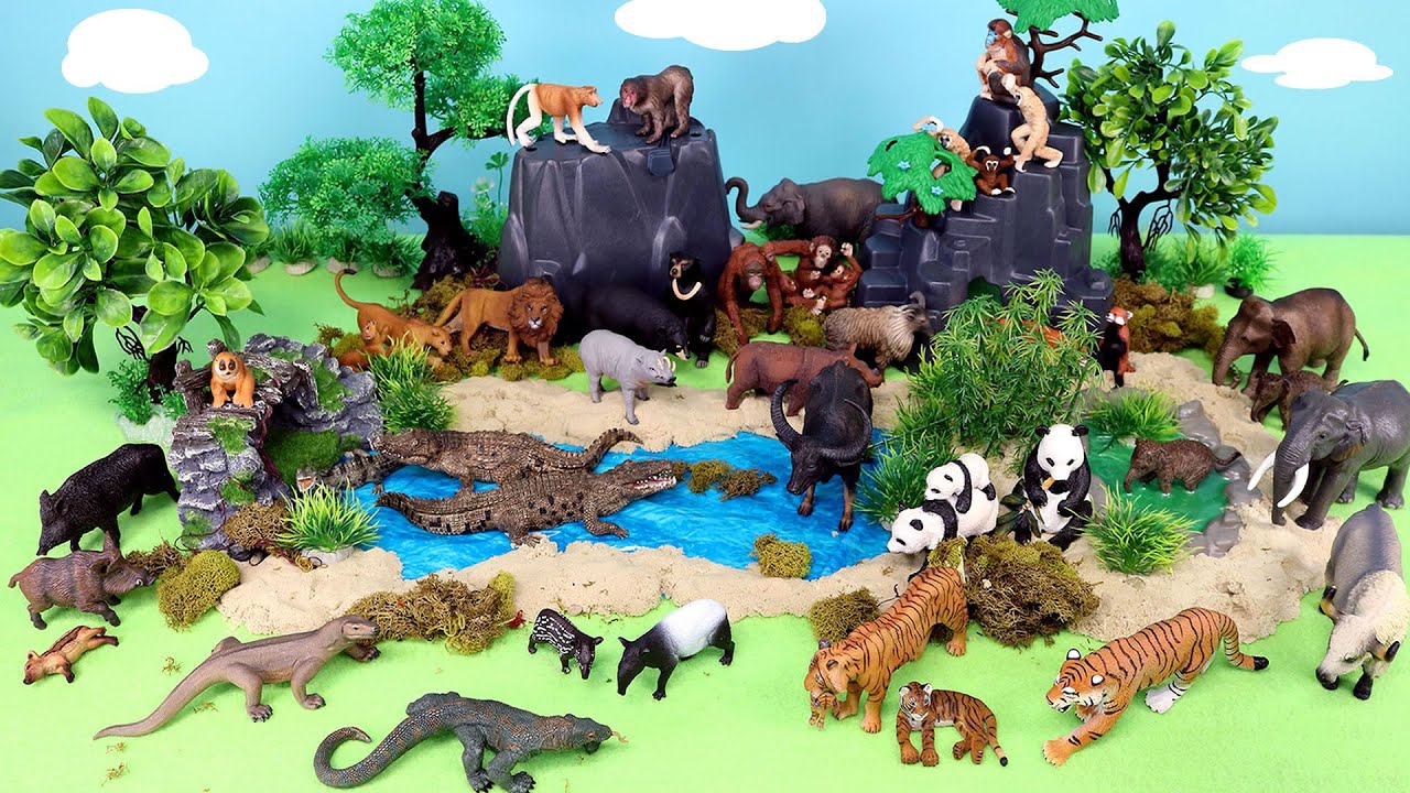 Asian and African Animal Figurines - Learn Animal Names