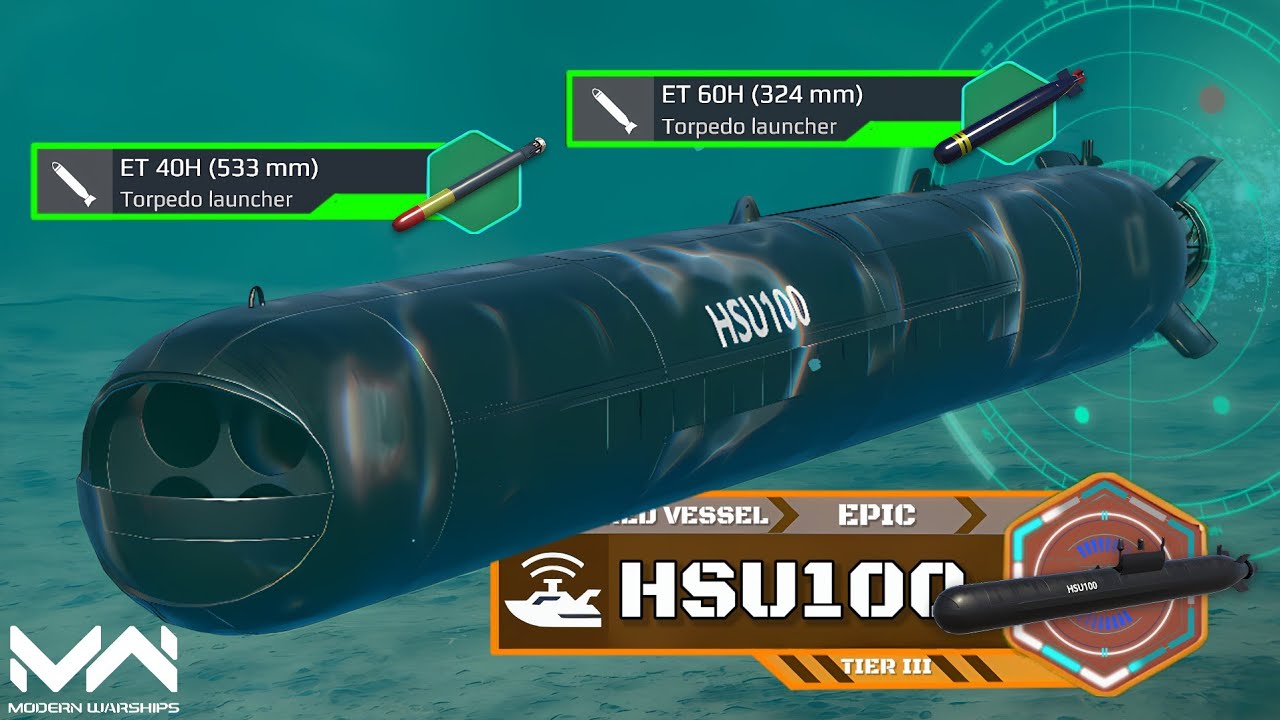 HSU100 Free Unmanned Vessel Gameplay | Modern Warships