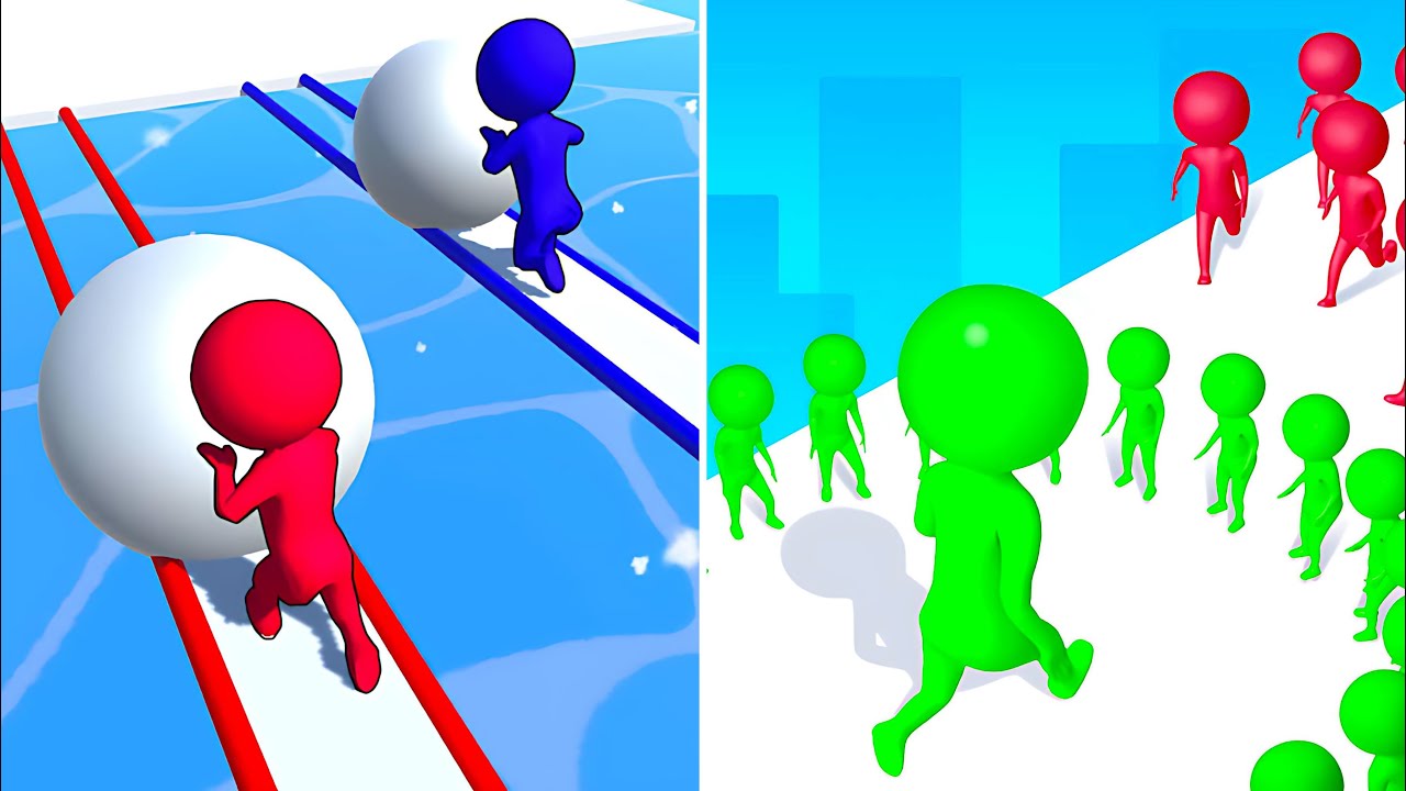 Snow Race 3D VS Circle Run 🌺🌺🌺Walkthrough Max Levels 9999 Android IOS Gameplay HE11