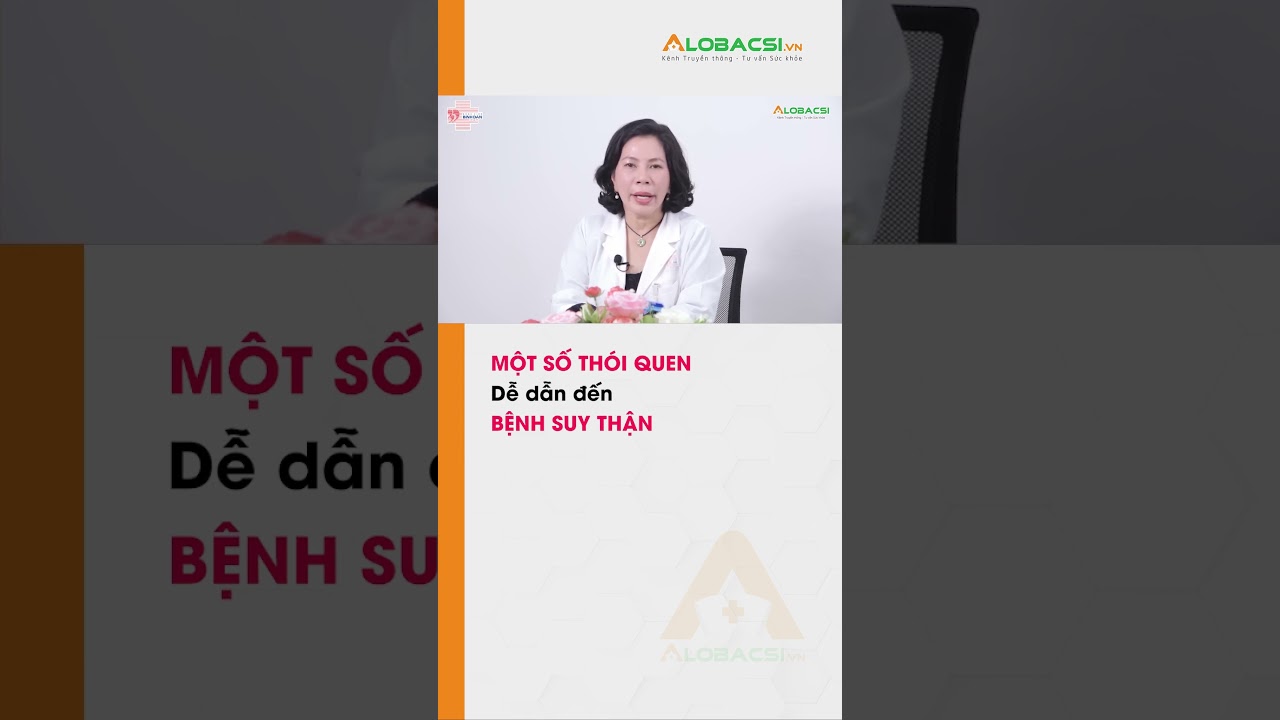 Một số th&oacute;i quen dễ dẫn đến suy thận