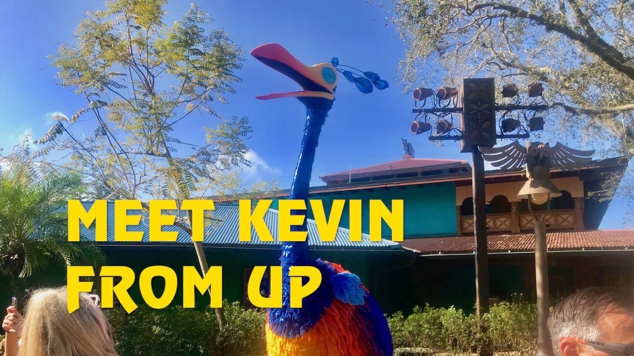 Kevin from Pixar's 'Up' roaming around Disney's Animal Kingdom