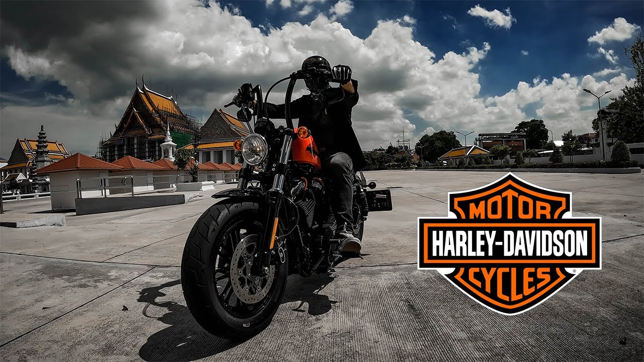 Harley Davidson Sportster Forty Eight | Low Speed in Bangkok City[ Pure Exhaust Sound ]