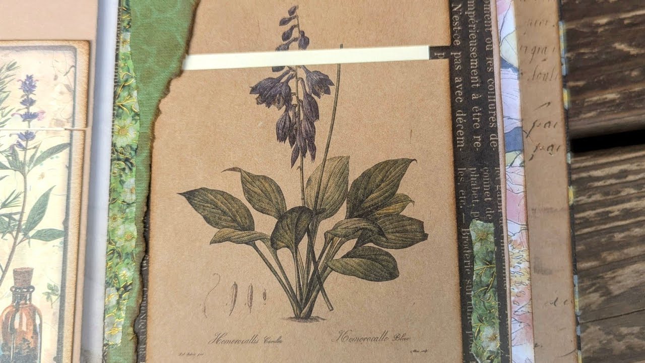 Hidden Journaling Interactive Page Ideas - Midnight Garden Interactive Junk Journal Tutorial