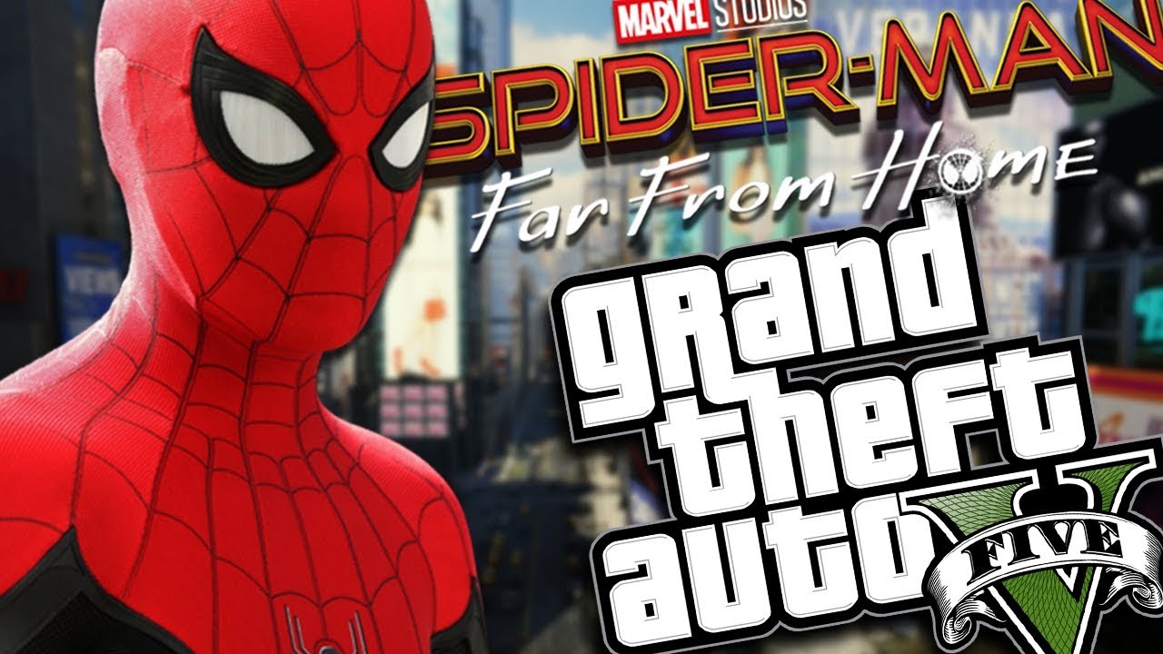 SPIDER-MAN FAR FROM HOME MOD (GTA 5 PC Mods Gameplay)