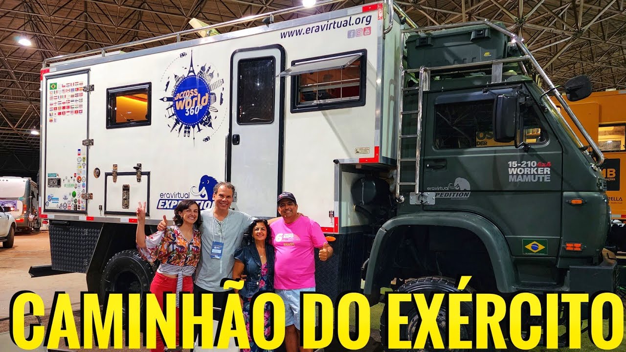Conheça um MOTORHOME construído em um Caminhão ZERO Km do Exército  @Era Virtual Expedition