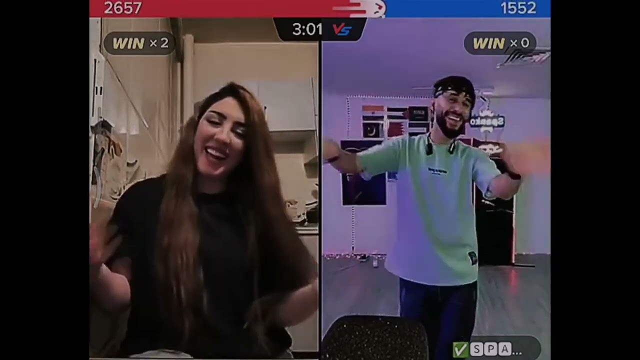 سهيلة بن لشهب ترقص النايلي مع سبانكو لايف جديد 😍👏