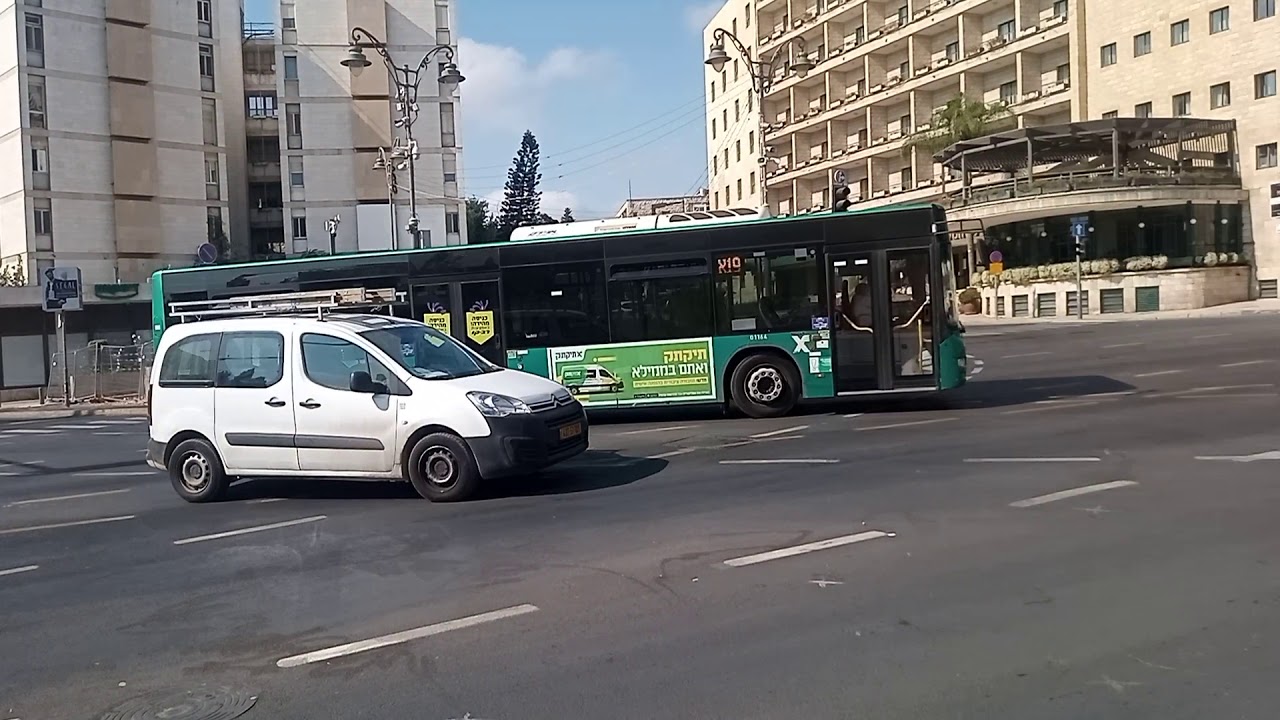 buses in Jerusalem, November 2020