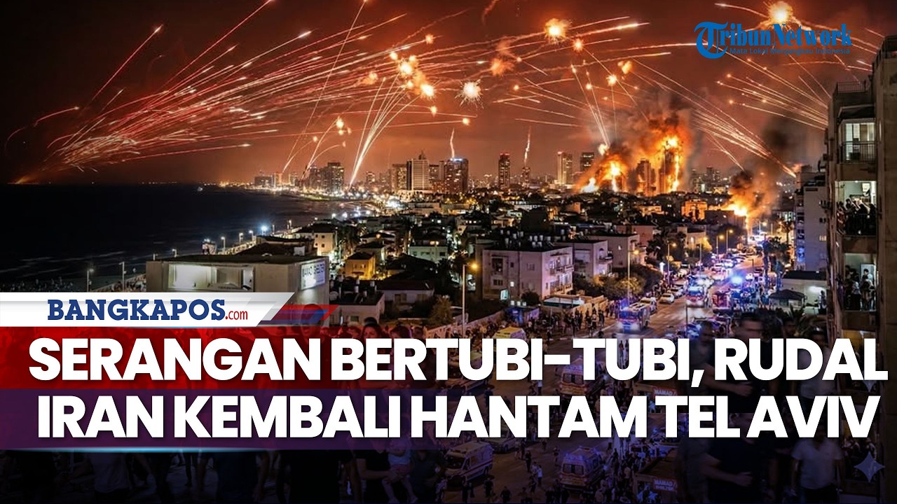 Serangan Bertubi-tubi, Rudal Iran Kembali Hantam Kota Terbesar Israel